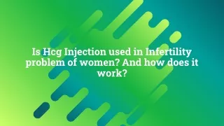 HCG Injections is mostly used to make hormone strong in our body.