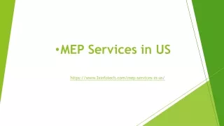 mep services in us