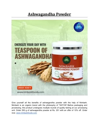 ashwagandha powder