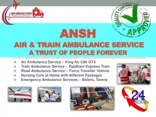 ansh air train ambulance service a trust of people forever