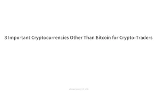 3 Important cryptocurrencies other than bitcoin for crypto-traders - WazirX