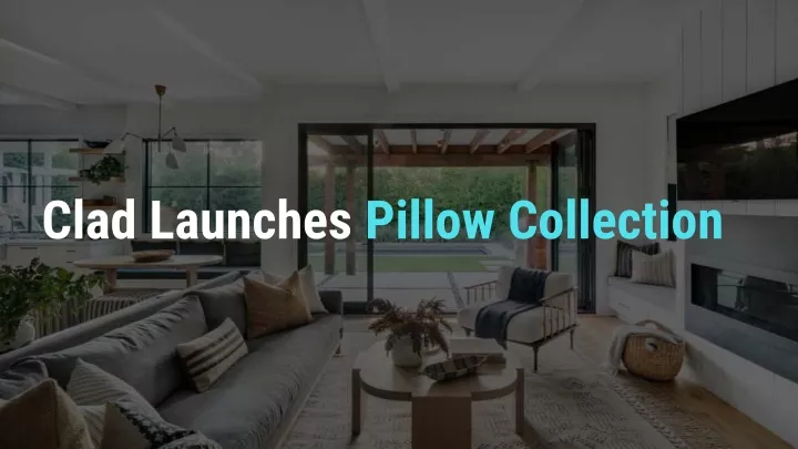 clad launches pillow collection
