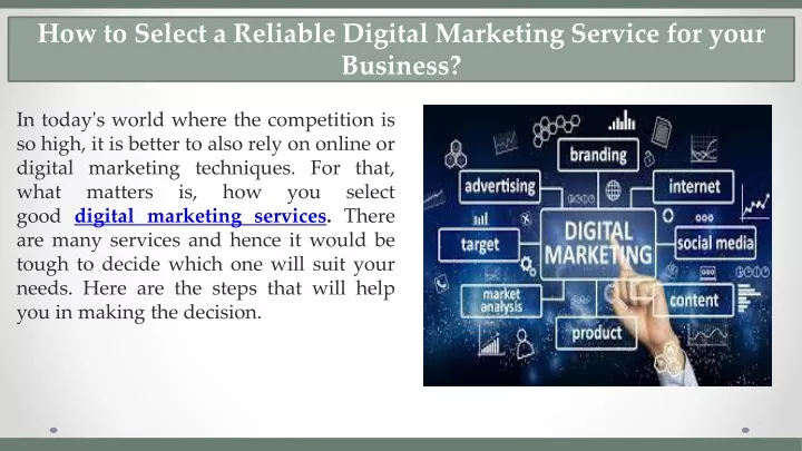 how to select a reliable digital marketing