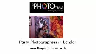 party photographers in london