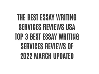 Best Essay Writing Service Review