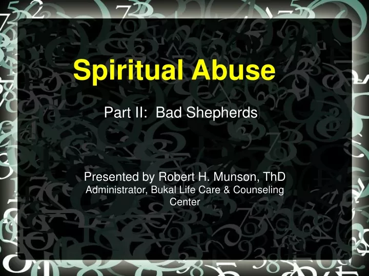 spiritual abuse