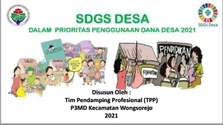 Slide Materi Sosialisasi Pendataan IDM berbasis SDGs - Kec. Wongsorejo - 15-04-2021
