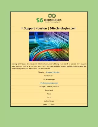 It Support Houston