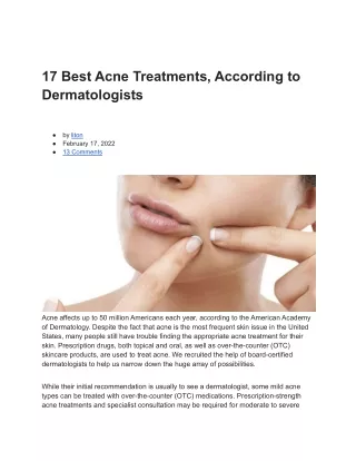 17 Best Acne Treatments, According to Dermatologists