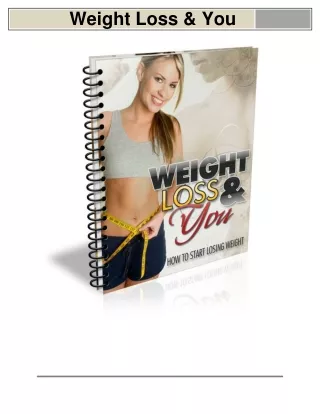 Weight Loss Benefit For You