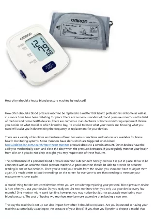 Click here About Blood Pressure Monitor