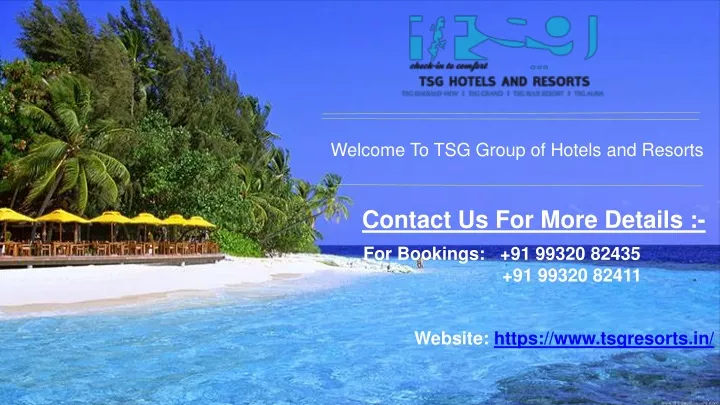 welcome to tsg group of hotels and resorts