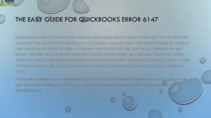 the easy guide for quickbooks error 6147