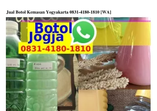 Jual Botol Kemasan Yogyakarta Ô8౩I·4I8Ô·I8IÔ{WA}