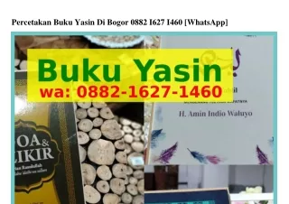 Percetakan Buku Yasin Di Bogor ౦88ᒿ-1Ϭᒿᜪ-14Ϭ౦[WA]
