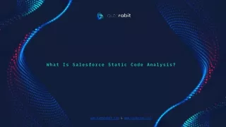what is salesforce static code analysis