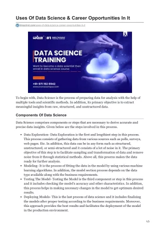uses of data science career opportunities in it