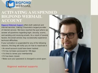 Activating a Suspended Bigpond Webmail Account