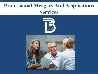 Professional Mergers And Acquisitions Services