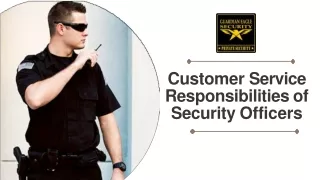 Customer Service Responsibilities of Security Officers-converted