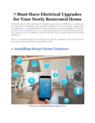 7 must have electrical upgrades for your newly