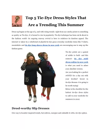 Get Affordable Tie Tye Midi Dress Online in New York
