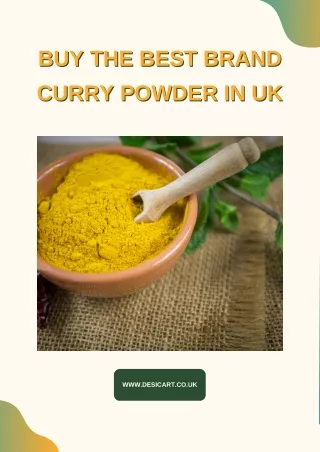 Buy The Best Brand Curry Powder in UK