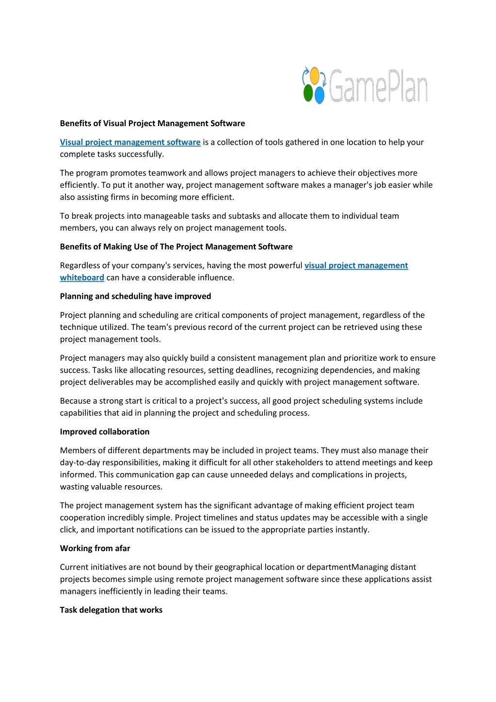 PPT - Benefits of Visual Project Management Software PowerPoint ...
