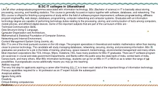 B.SC IT colleges in Uttarakhand