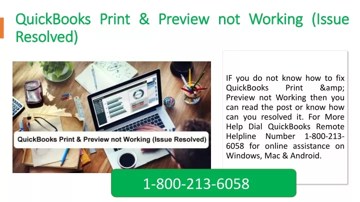 quickbooks print preview not working issue resolved