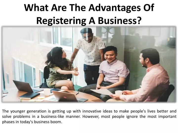 what are the advantages of registering a business