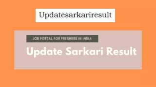 USR-Sarkari Naukri Results PPT