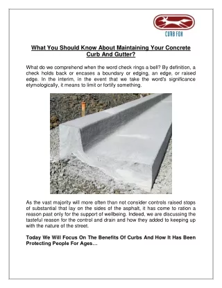 what you should know about maintaining your