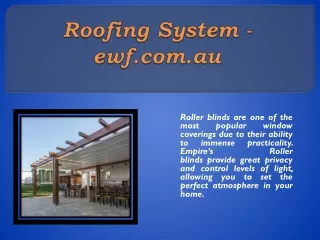 roofing system ewf com au