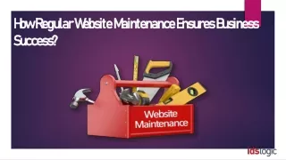How Regular Website Maintenance Ensures Business Success?