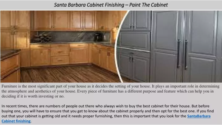 santa barbara cabinet finishing paint the cabinet