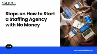 steps on how to start a staffing agency with