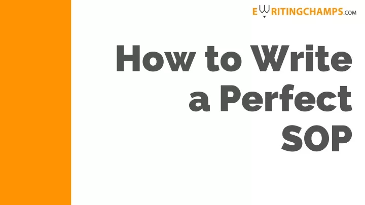 how to write a perfect