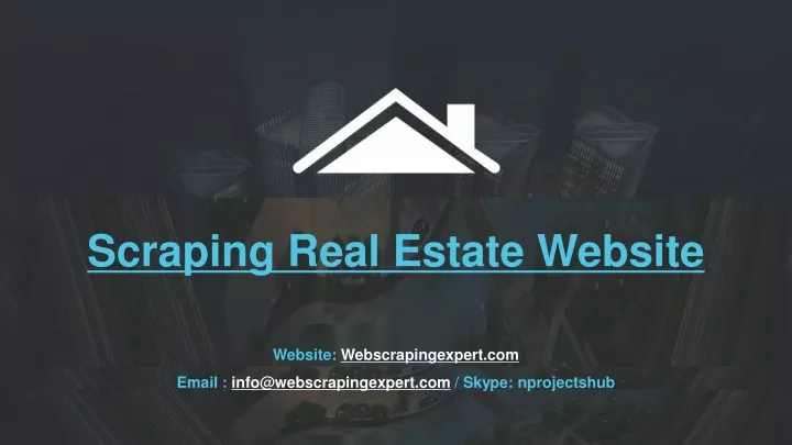 scraping real estate website