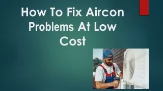 How To Fix Aircon