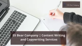 eli bear company content writing and copywriting