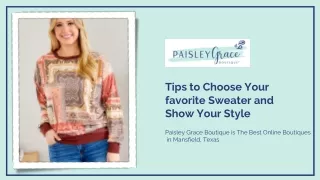 Tips to Choose Your favorite Sweater and Show Your Style