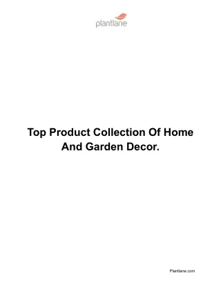 Top Product Collection Of Home And Garden Decor