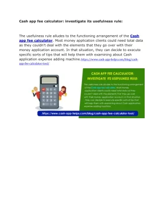 cash app fee calculator investigate