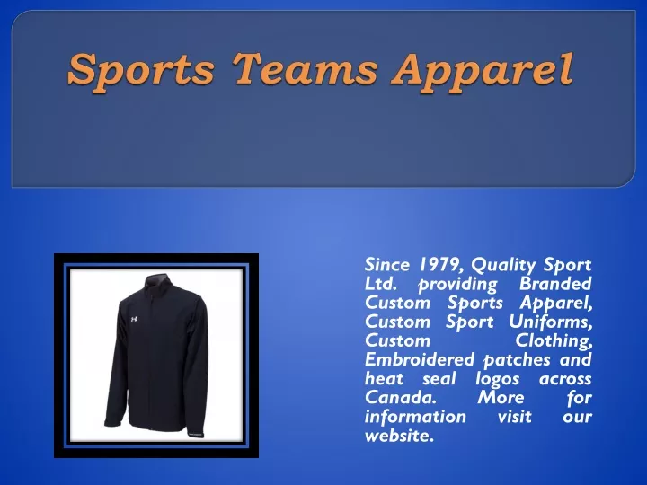 sports teams apparel