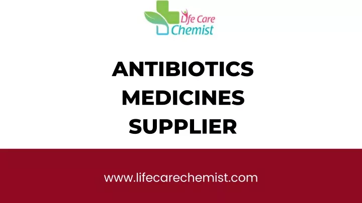 antibiotics medicines supplier