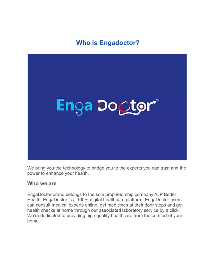 who is engadoctor