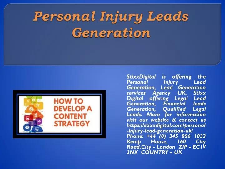 personal injury leads generation