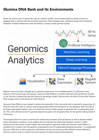 illumina dna bank and its environments