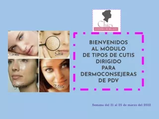 bienvenidos al m dulo de tipos de cutis dirigido